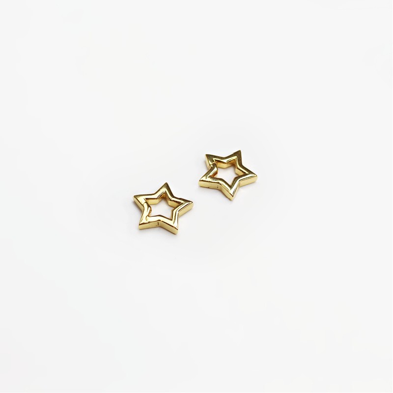 Star clasp 16x17mm/gold-plated 1 pc. AKGP029