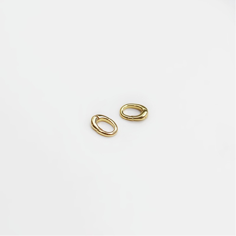Oval lobster clasp 12x8mm/ gold-plated 1 pc AKGP031