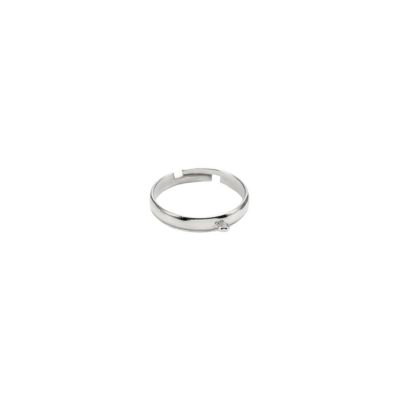 Ring base with eye/ surgical steel/ 3mm 1 pc PSCH03