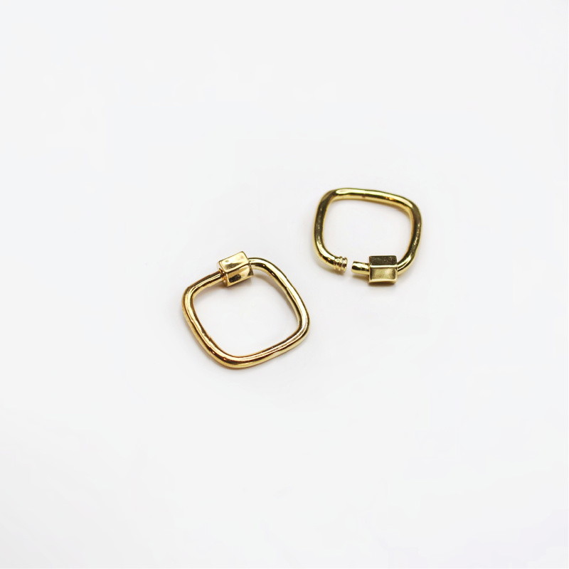 Square clasp 23mm/gold-plated 1 pc. AKGP120A