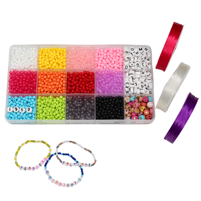 Box with beads for bracelets/ Taylor Swift/ 15 compartments/ TSBOX01