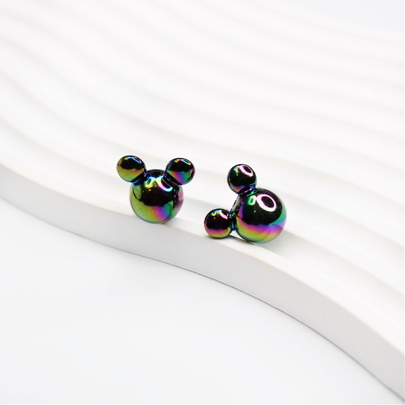 Acrylic beads Mickey/ petrol/ 16x17mm 2 pcs. XYPLKSZ132