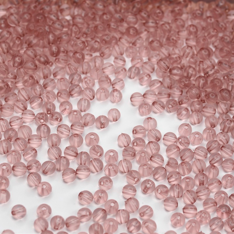 Acrylic ball beads/ transparent crimson/ 6mm 10g XYPLKA0619