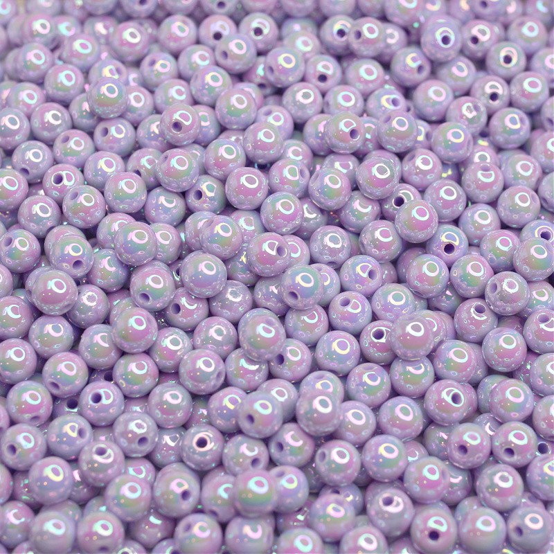 Acrylic ball beads/iridescent purple/8mm 10pcs. XYPLKE0801