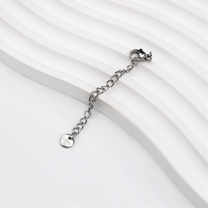 Adjustment chain with snap hook/ surgical steel/ 6cm 1 pc. ASS634