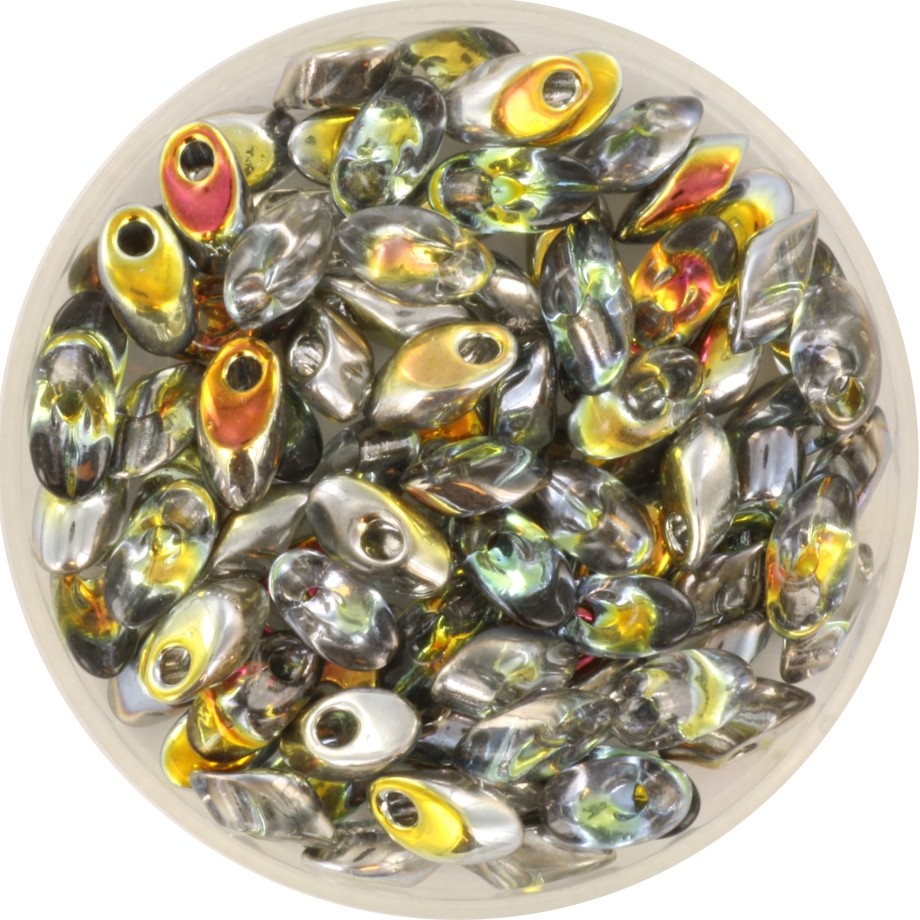 Miyuki Long Magatama beads 4x7mm/ Czech coating crystal marea 5g/ MILMA-4551