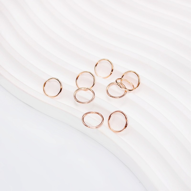 Mounting rings/ rose gold/ 10.5x1mm 100pcs SMKO1510KGR