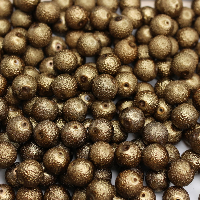 StarDust beads/12mm balls/old gold 20 pieces SZSD1201
