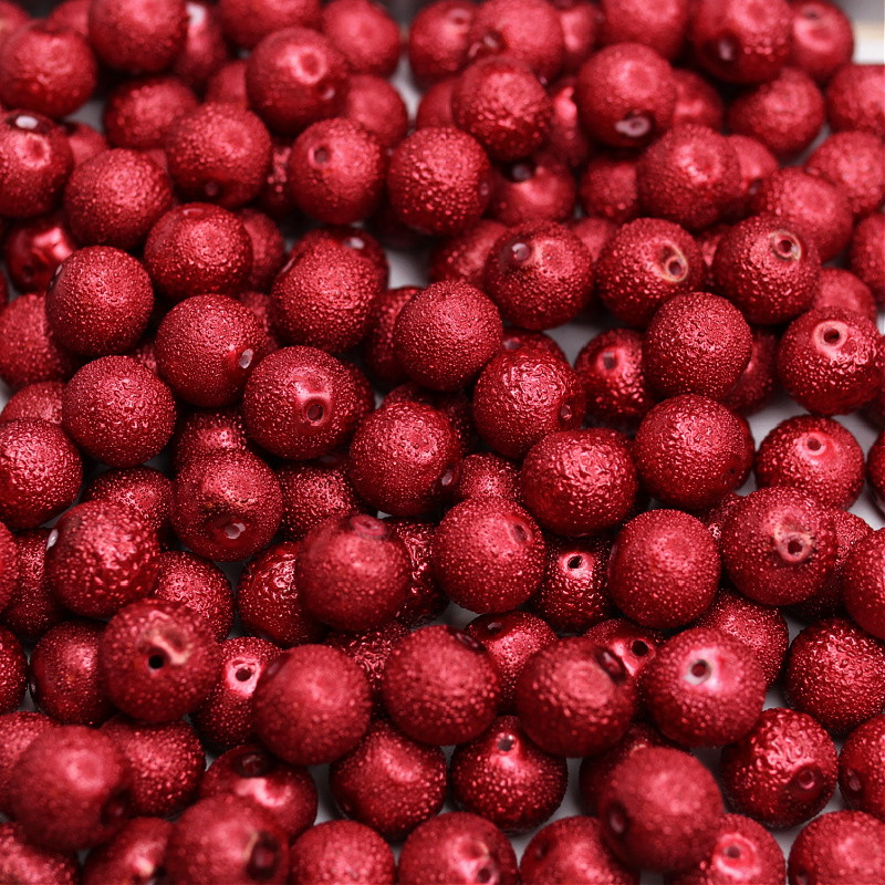 StarDust beads/12mm balls/red 20 pieces SZSD1202