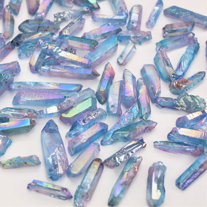 Aura quartz/ blue-pink/ icicles 22-49mm/ 1 pc KAKR133