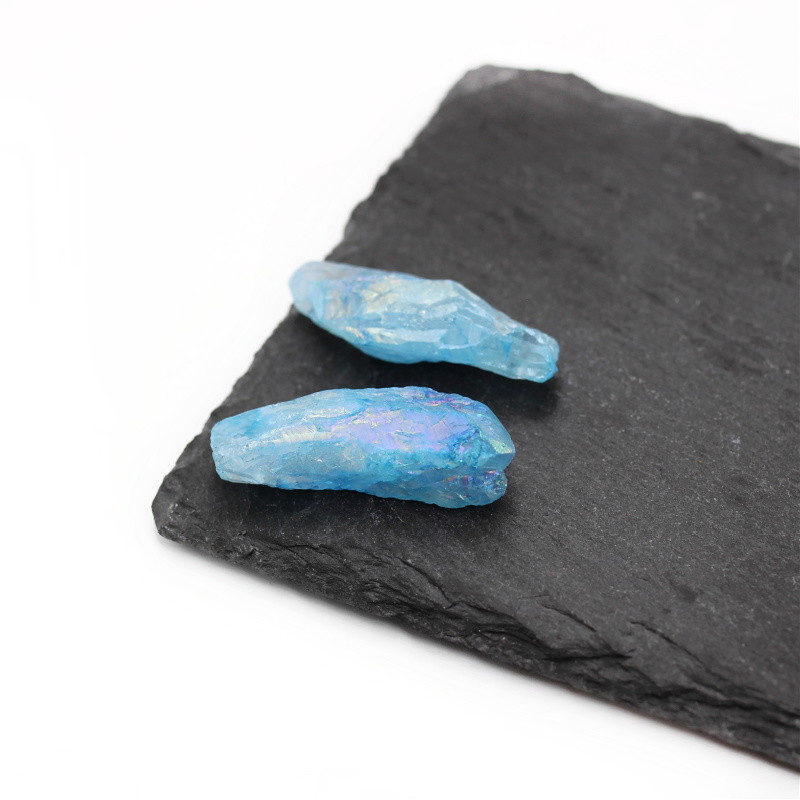 Blue quartz/ pendants drops/ nuggets 38-42mm 1 pc KAKR137
