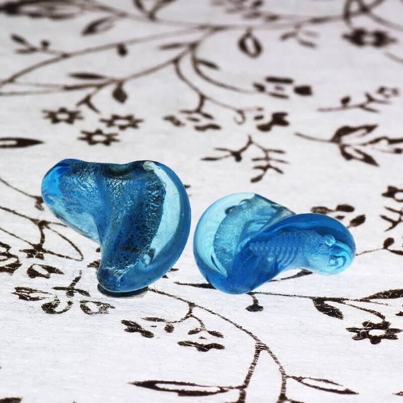 Venetian glass beads blue 16x13mm 1pcs SZWESW010