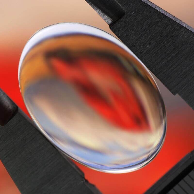 Transparent oval glass cabochon 18x25mm 1pc KBSZ1825