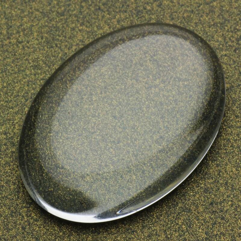 Kaboszon szkło transparentne owalny 18x25mm 1szt KBSZ1825
