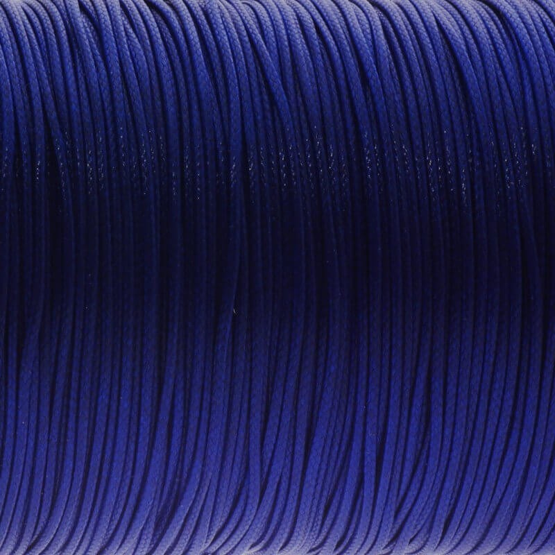 Jewelery cord, braided cobalt blue 1mm 2m PW1N02