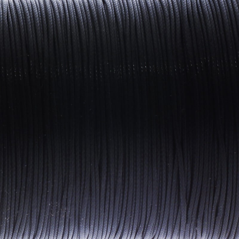 Sznurek jubilerski plecionka czarny 0.8mm 2m RWS01