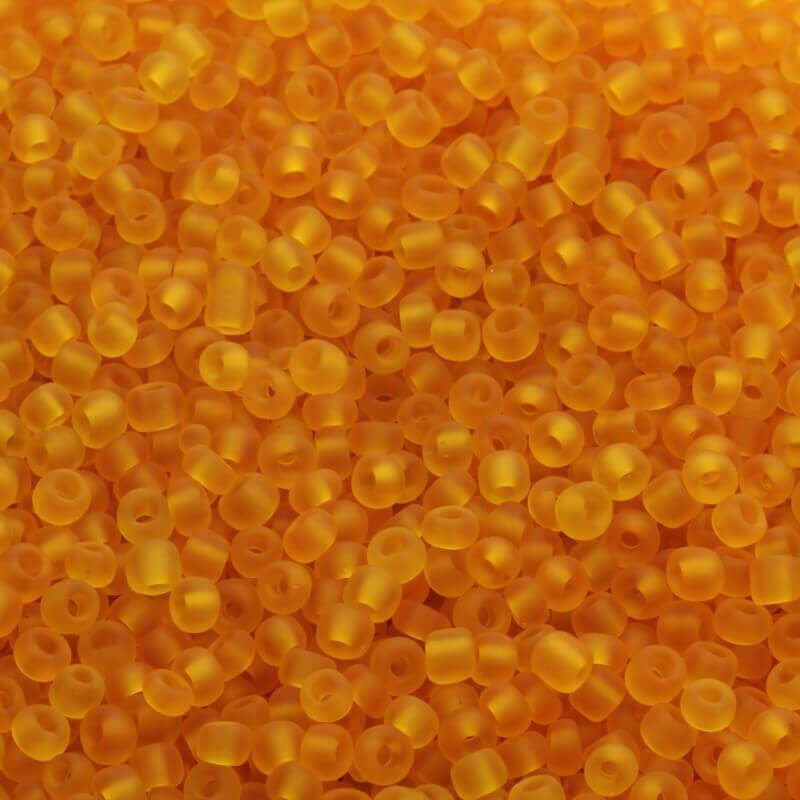 Fine matte honey beads (10/0) 2 x 3mm 25g SZMN23MA001