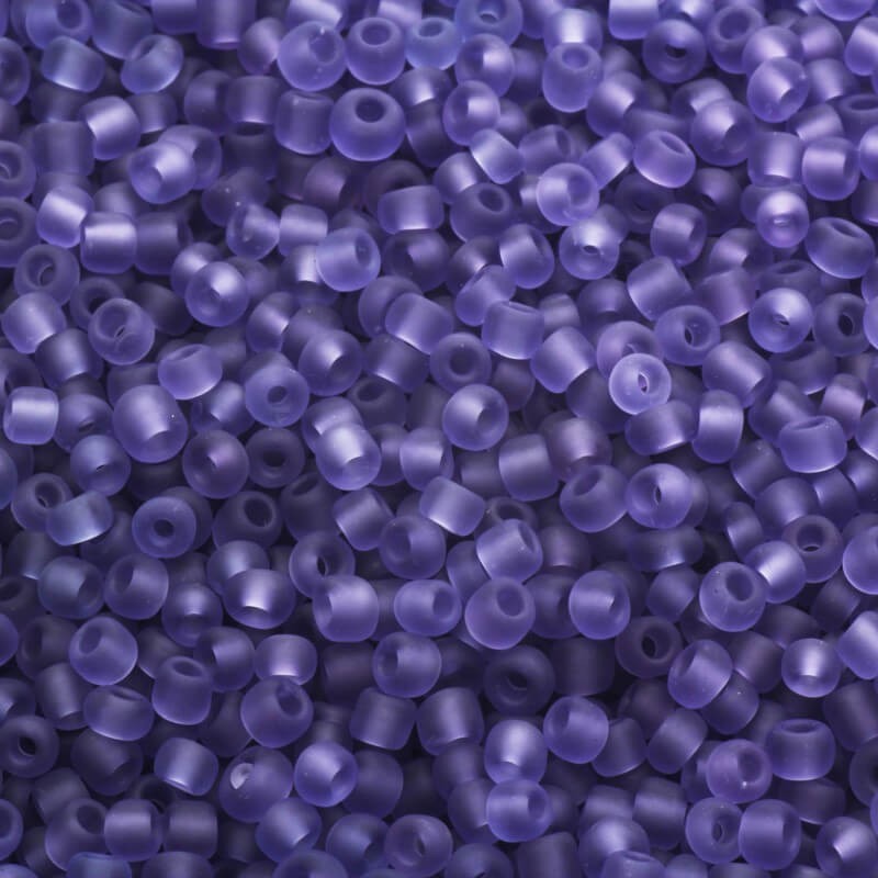 Small violet matt beads (10/0) 2 x 3mm 25g SZMN23MA002