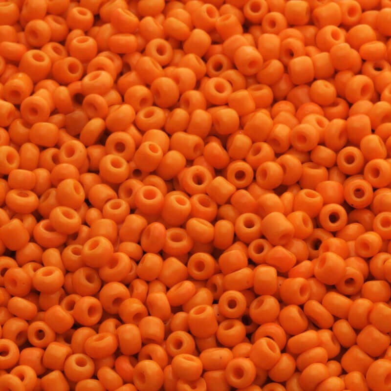 Orange opaque beads (10/0) 2 x 3mm 25g SZMN23OP003
