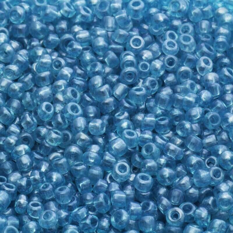 Koraliki perłowe niebieskie perłowe (10/0) 2 x 3mm 25g SZMN23PE005