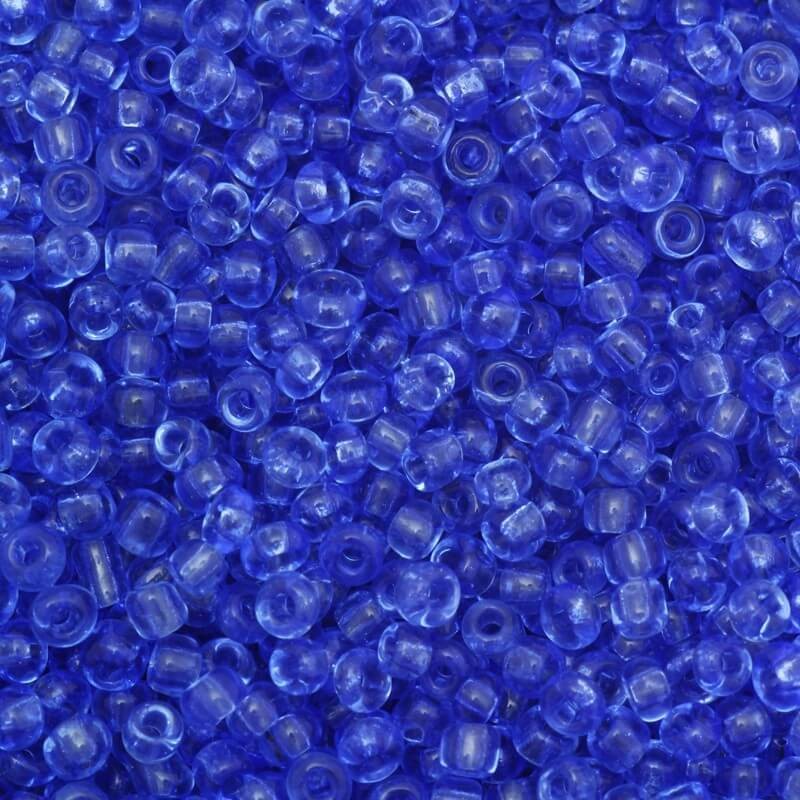 Small transparent jeans beads (11/0) 2x2mm 25g SZMN22TR002