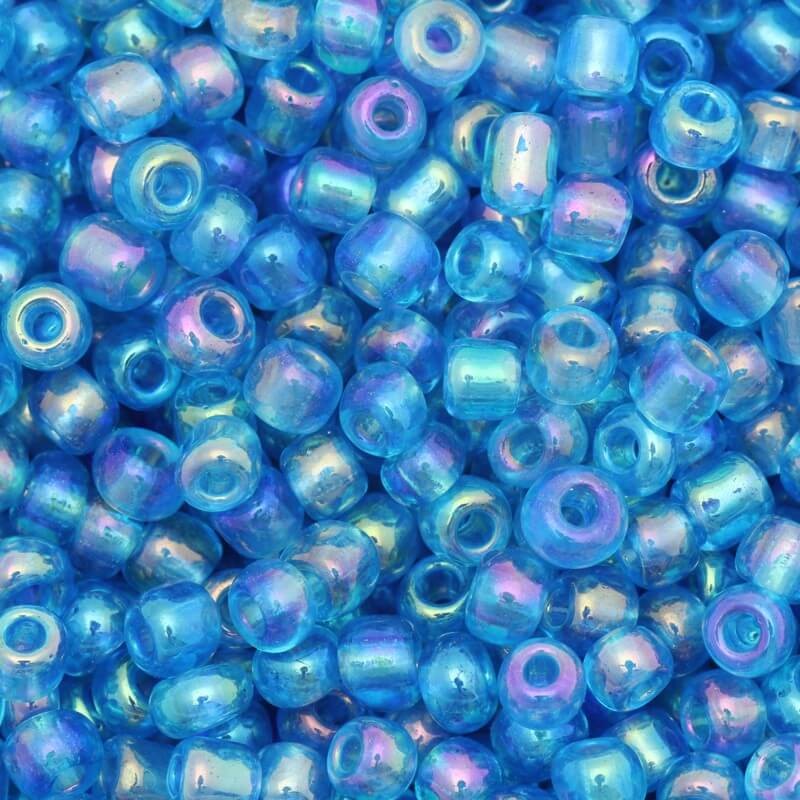 Small opal blue (9/0) 3x2mm 25g beads SZMN23IR008