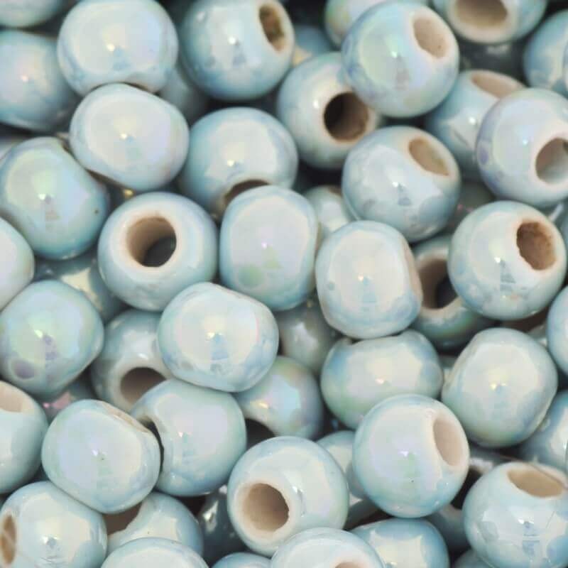 Ceramic ball very light blue 6mm 3pcs CKU06N17