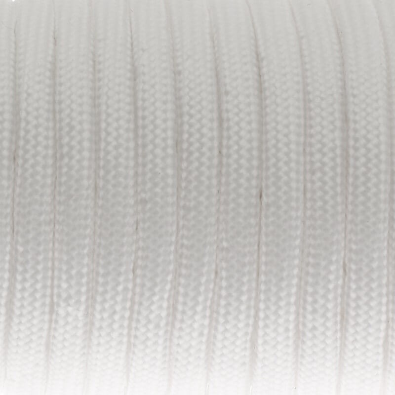 Nylon paracord rope 4mm 1m white PWPR023