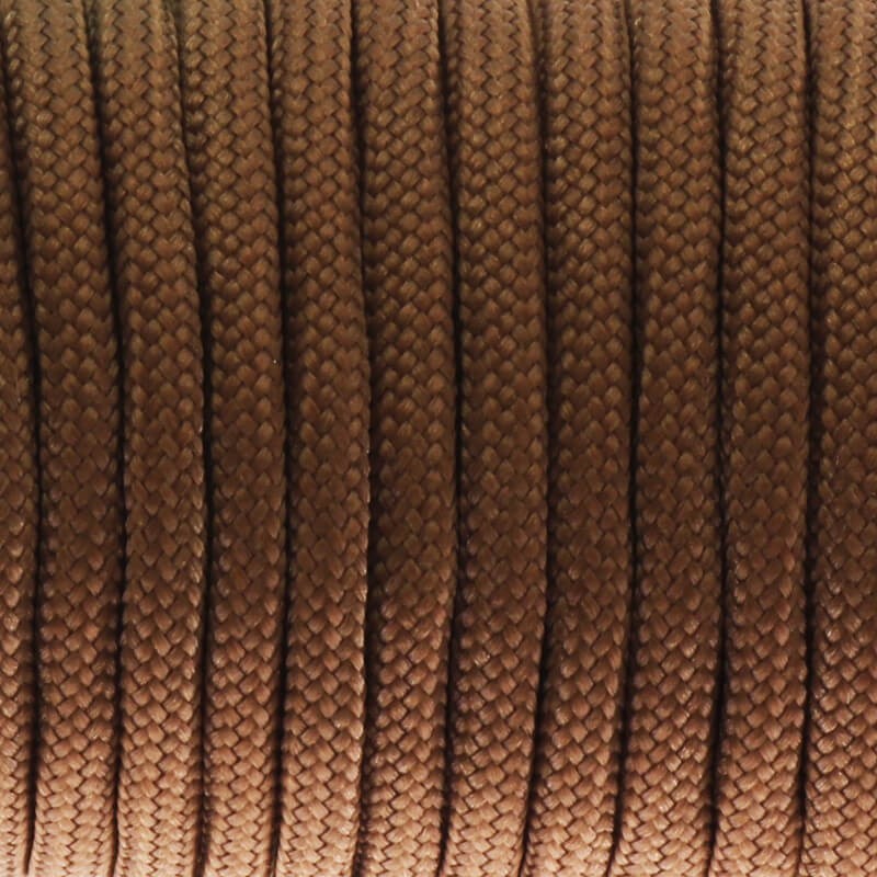 Nylon cord milk chocolate 4mm 1m PWPR025