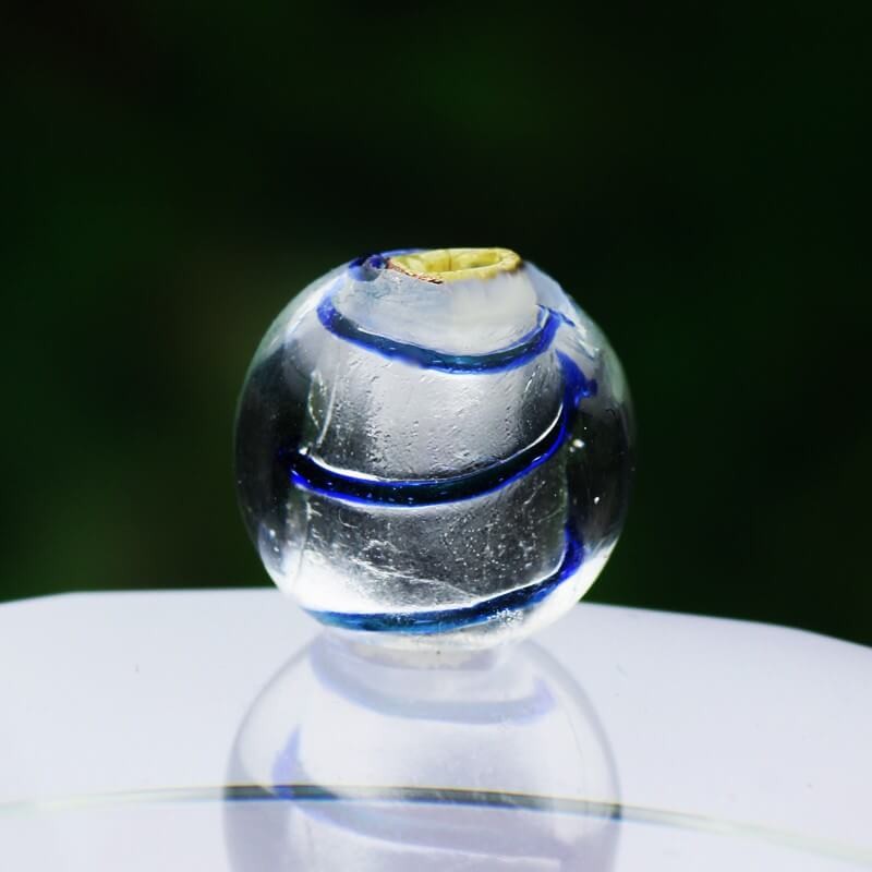 Venetian glass beads white 12mm 4pcs SZWEKU095