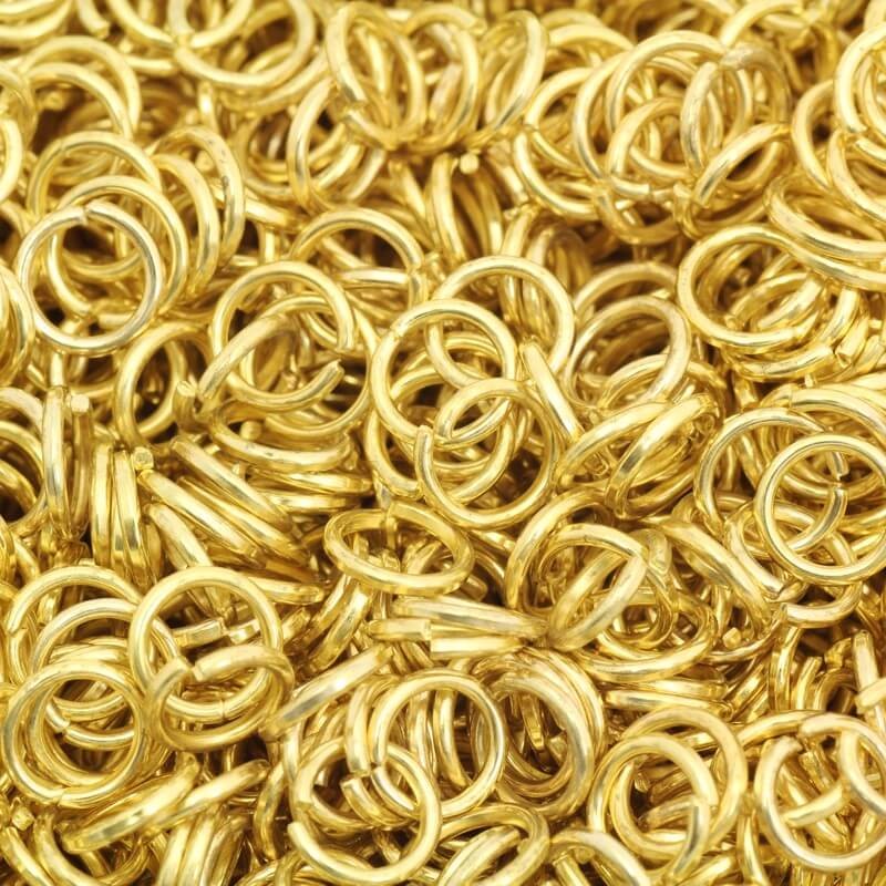 Mounting rings gold 5x0.7mm 100pcs AAG001