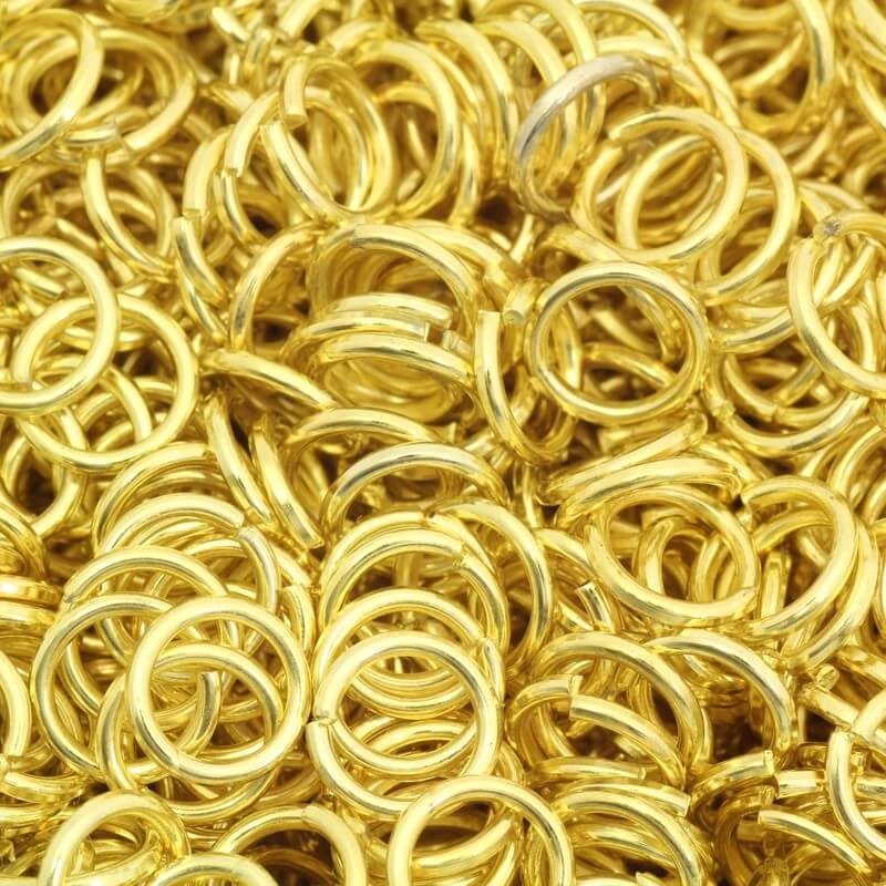 Mounting rings gold 6x0.8mm 100pcs AAG005