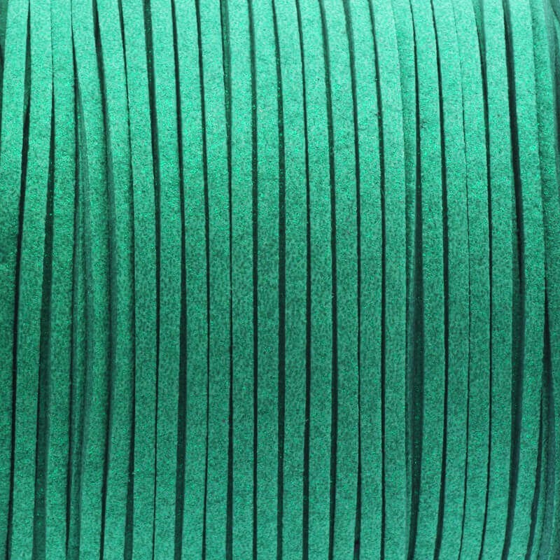Green brocade suede strap 1m RZZAB07
