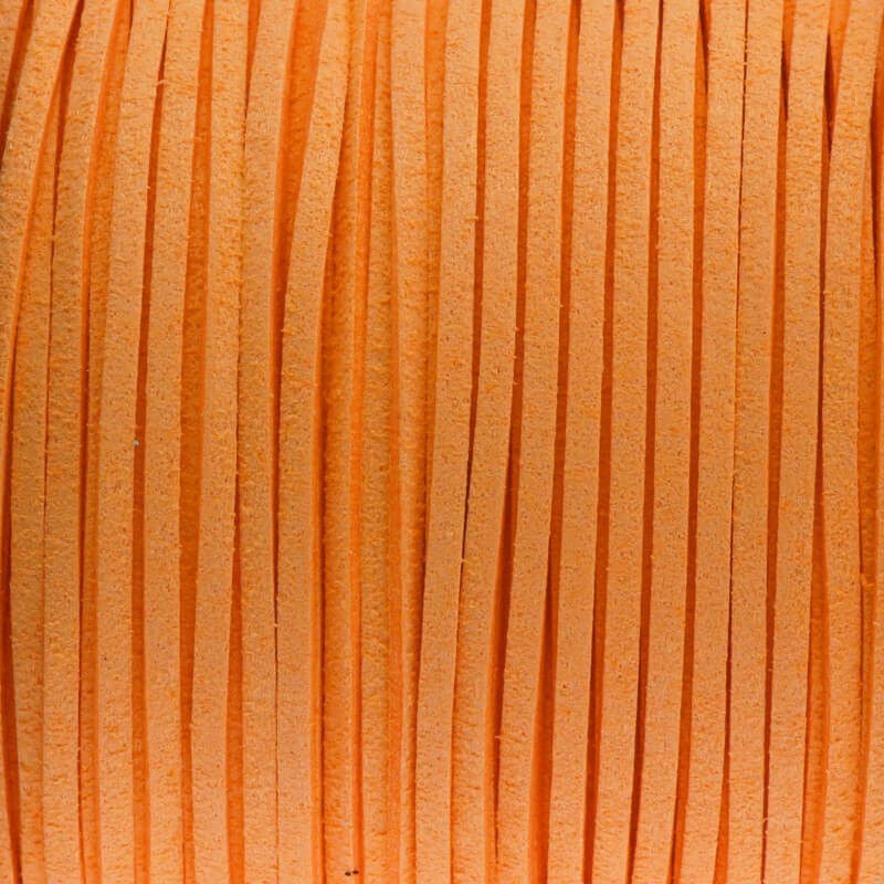Rzemień zamszowy sorbet pomarańczowy 1m RZZA82