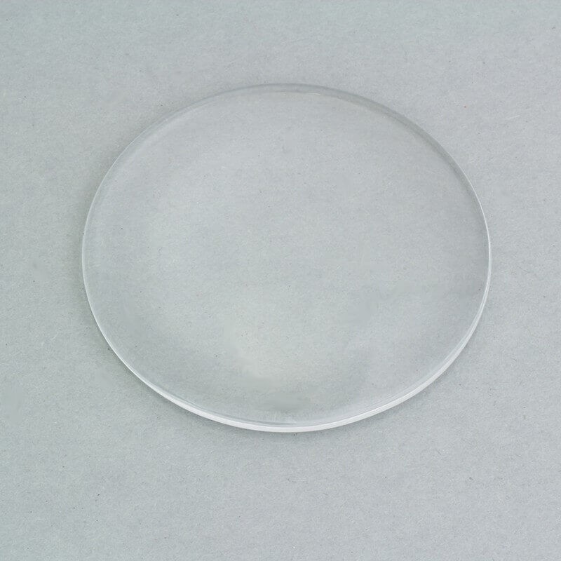 Cabochon, transparent glass round 40mm 1pc KBSZ40