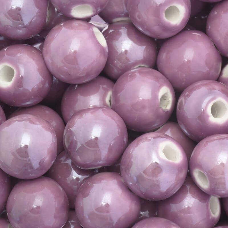 Ceramic ball 12mm light violet 1pc CKU12F05B