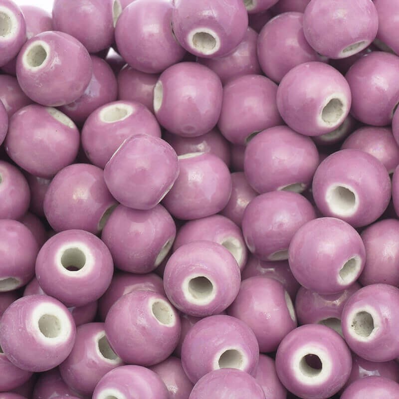 Ceramic ball 8mm purple 2pcs CKU08F05