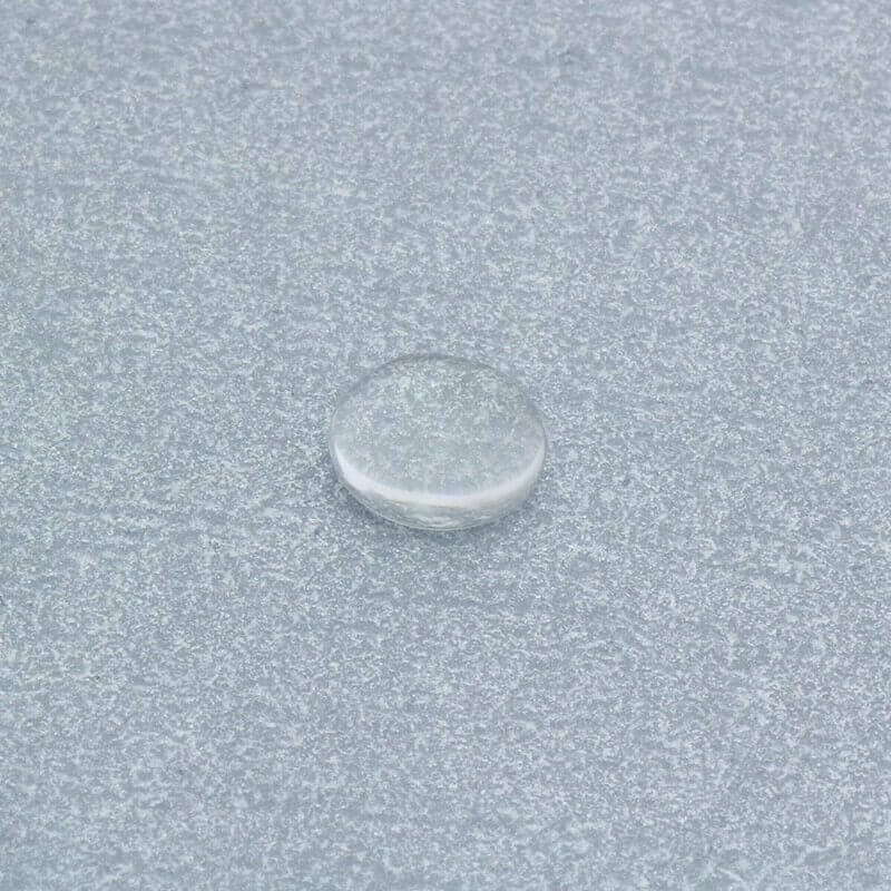Cabochon, transparent glass, round 8mm 1pc KBSZ08
