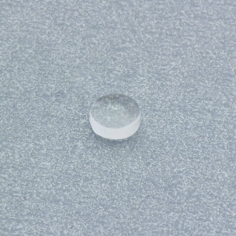Cabochon, transparent glass, round 6mm 1pc KBSZ06
