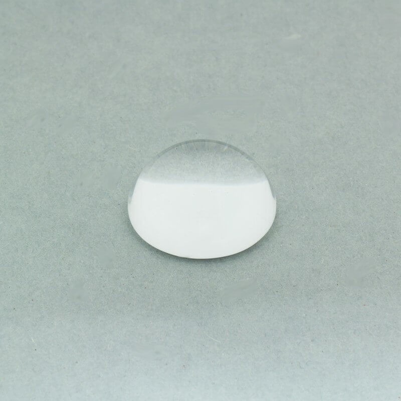 Kaboszon szkło transparentne okrągły gruby 14x7mm 1szt KBSZ14G