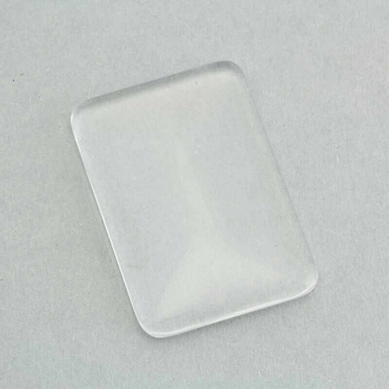 Cabochon, transparent glass rectangle 23x33mm 1pc KBSZPR2333