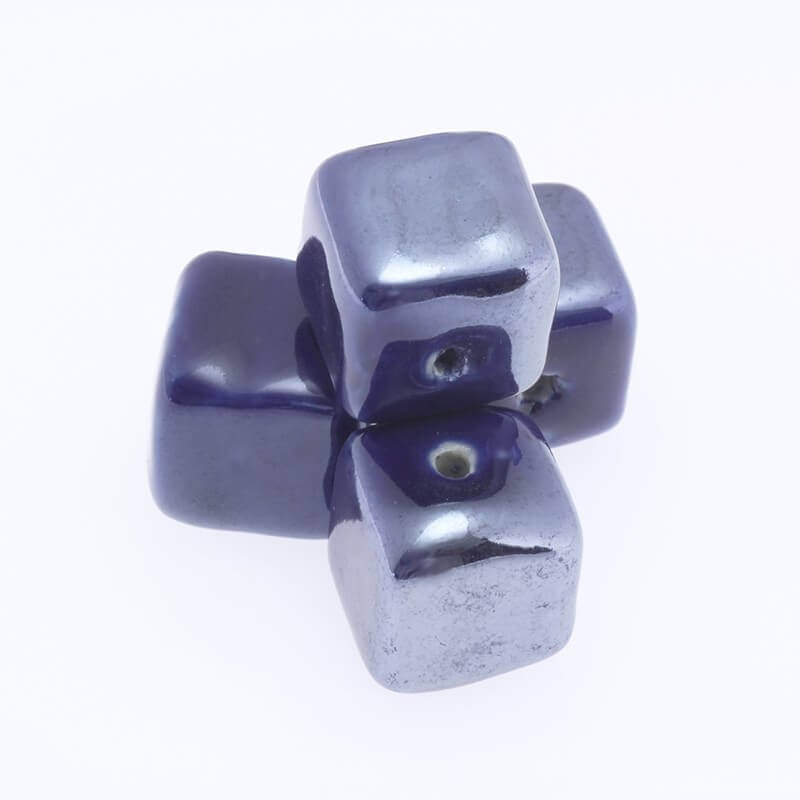 Ceramic cube 15mm cobalt 1pc CKO15N05