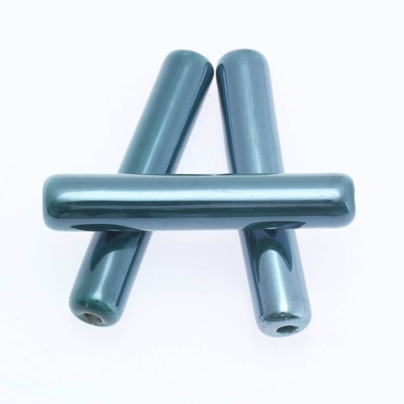 Roller tube ceramic stick 44x8mm sea green 1pc CPATZ30