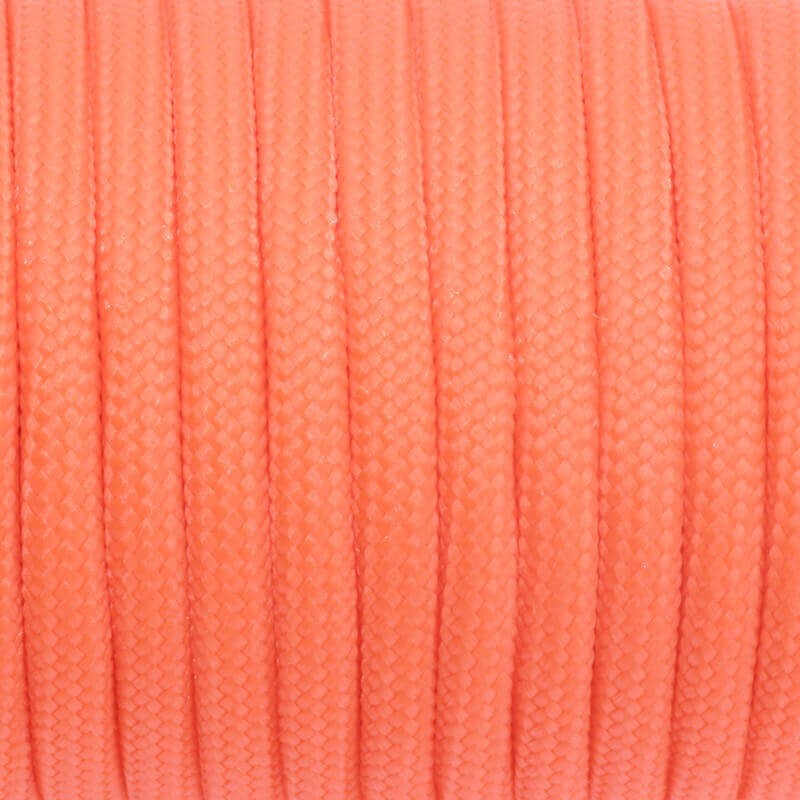 Nylon paracord rope carrot red 4mm 1m PWPR042
