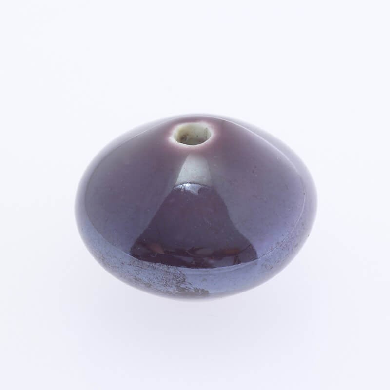 Dysk ceramiczny 24mm ciemny fioletowy 1szt CDY24F02