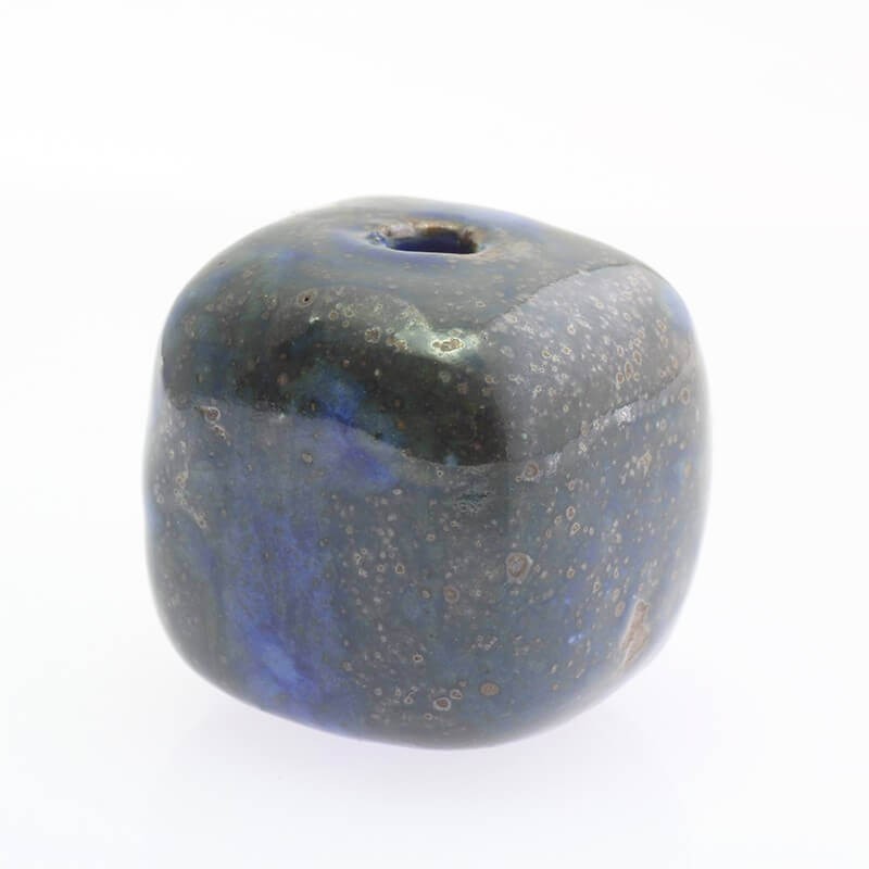 Ceramic cube 35mm cobalt melange 1pc CKO35N12