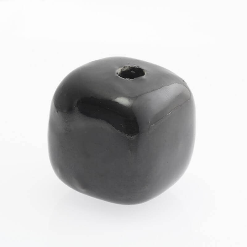 Empty black ceramic cubes 32mm 1pc CKO30SC04