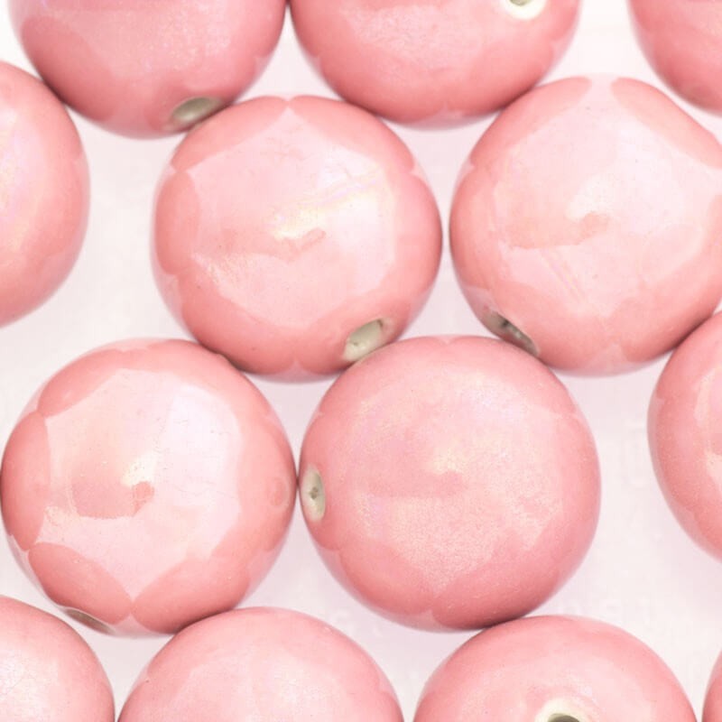 Ceramic ball 18mm pink 1pc CKU18R03