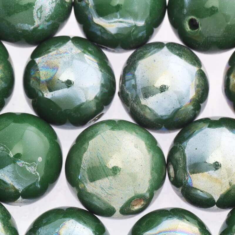Ceramic ball 18mm dark juicy green 1pc CKU18Z16