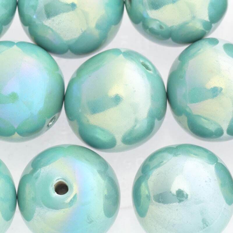 Ceramic ball 20mm turquoise 1pc CKU20Z11